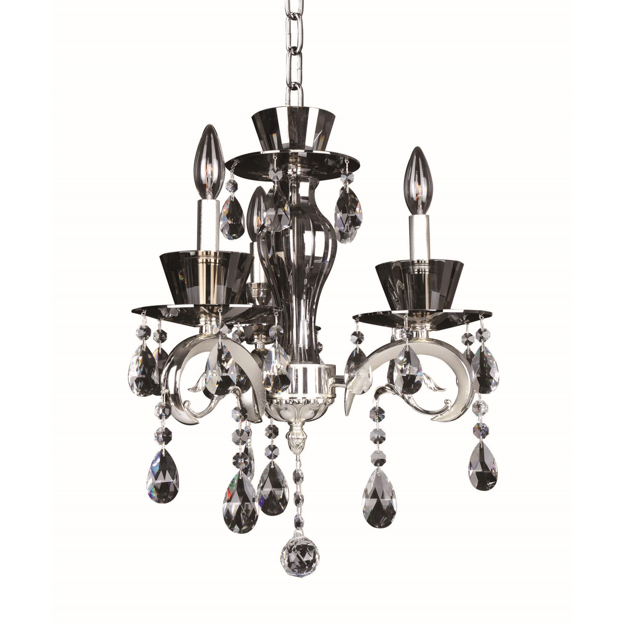 Shown in 2-Tone Silver finish and Firenze Clear crystal